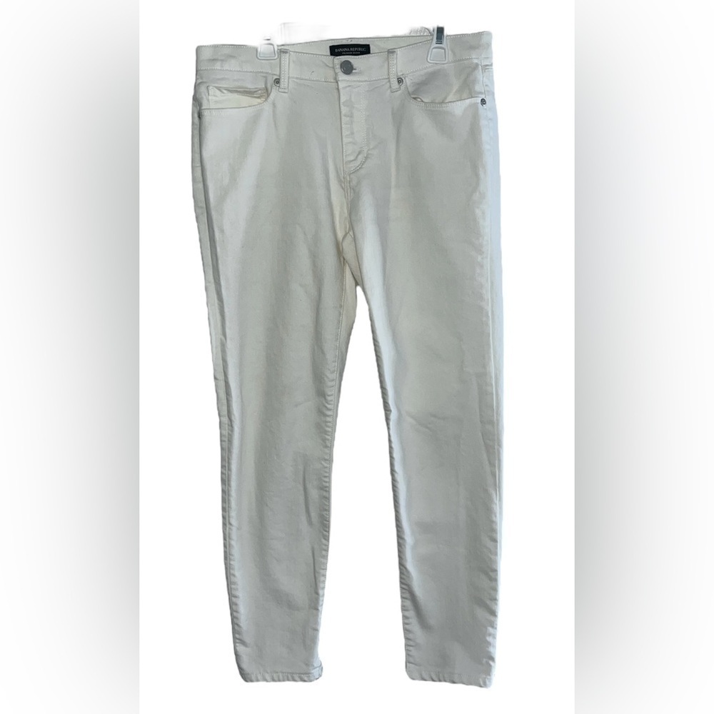 Banana Republic white skinny jeans